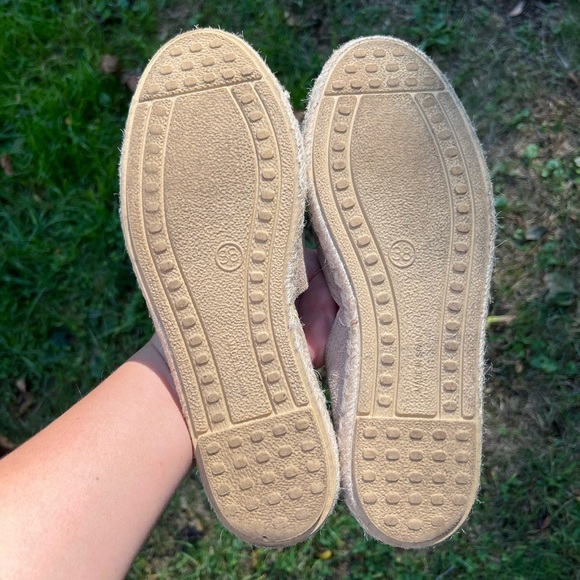 Verbenas Carmen Espadrilles Loafer Flat Khaki Suede Slip-On Shoes EU 38 US 7.5-8 - Picture 9 of 11